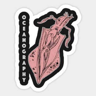 Giant Squid Oceanography - Ocean Sea Creature Sticker